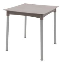 MESA DIANA EN POLIPROPILENO CONCRETO CON PATAS DE ALUMINIO ANODIZADO