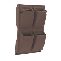 MACETA DE PARED MARRON MALAIA EN POLIETILENO