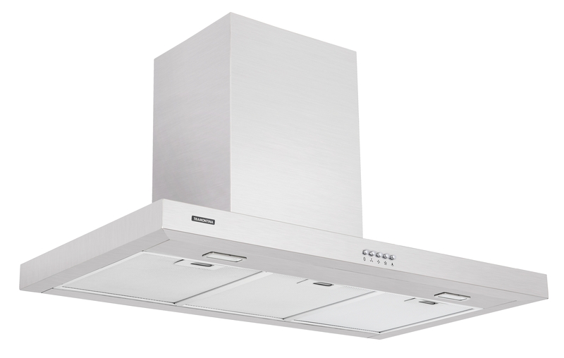 - CAMPANA DE PARED NEW DRITTA 90, PERFECTA, EN ACERO INOX., 90 CM