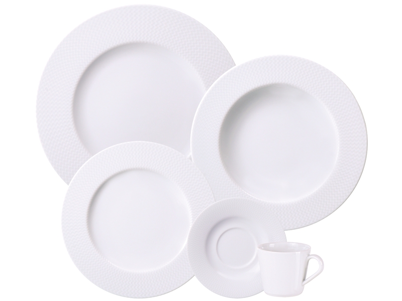 JUEGO DE VAJILLA DE PORCELANA 20 PIEZAS MESH