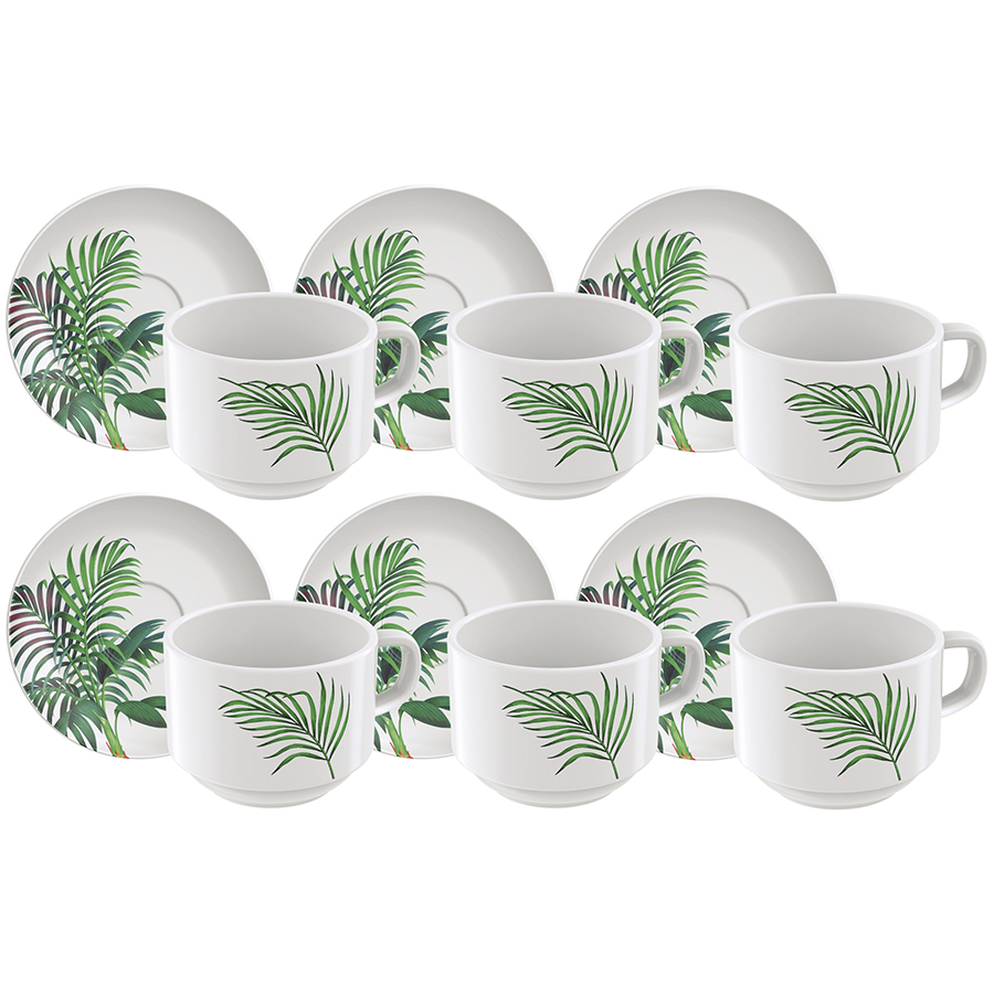 JUEGO DE TAZAS DE TE 240 ML 6 PIEZAS GRAZIELA