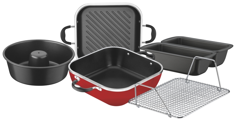 JUEGO DE OLLAS 6 PIEZAS LYON RED