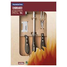 JUEGO PARA CHURRASCO 4 PIEZAS POLYWOOD