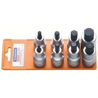 JUEGO DE DADOS PUNTA HEXAGONAL 1/2" - 8 PIEZAS