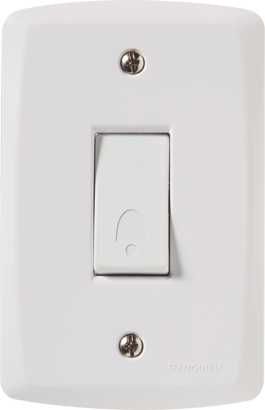 CONJUNTO ARMADO 1 PULSADOR TIMBRE 10A 250V BLANCO LUX2