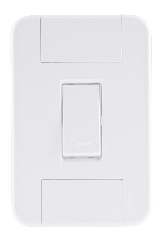 CONJUNTO ARMADO INTERRUPTOR SIMPLE 10A 250V BLANCO TABLET