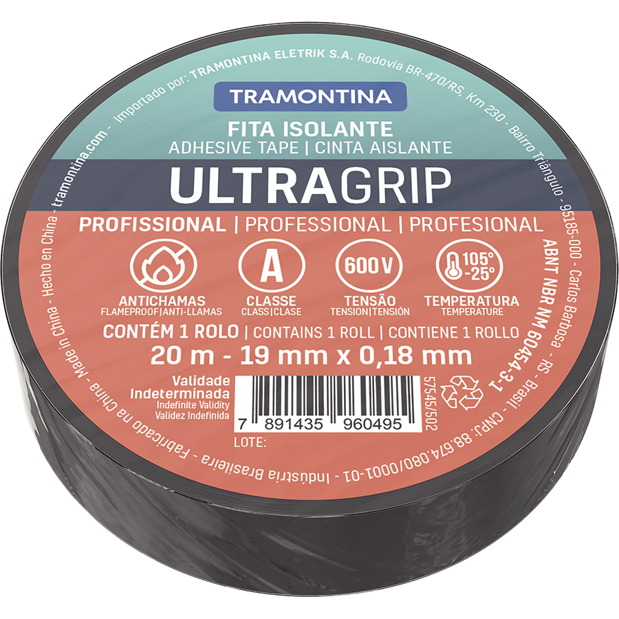 CINTA AISLANTE 20M 0,18MM NEGRO