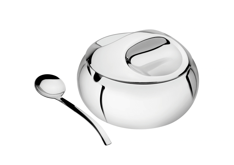 AZUCARERO CON CUCHARA 0,32 L. EN ACERO INOXIDABLE SERVICE