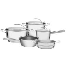 JUEGO DE OLLAS EN ACERO INOXIDABLE CON FONDO TRIPLE 5 PIEZAS VENTURA