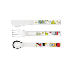 - JUEGO DE CUBIERTOS PARA NIÑOS ACERO INOXIDABLE 3 PZAS.