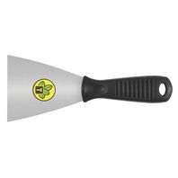 ESPATULA METALICA FLEXIBLE, LAMINA DE 10 CM, MANGO PLASTICO