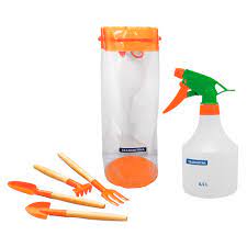 JUEGO DE HERRAMIENTAS PARA MACETAS EN PLASTICO - 6 PIEZAS, EMBALAJE PLASTICO