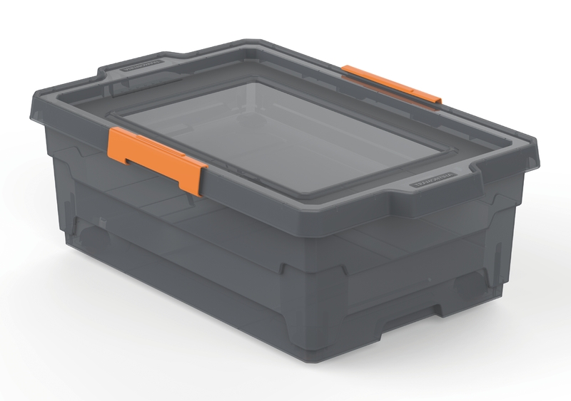 CAJA ORGANIZADORA 40 L GRIS