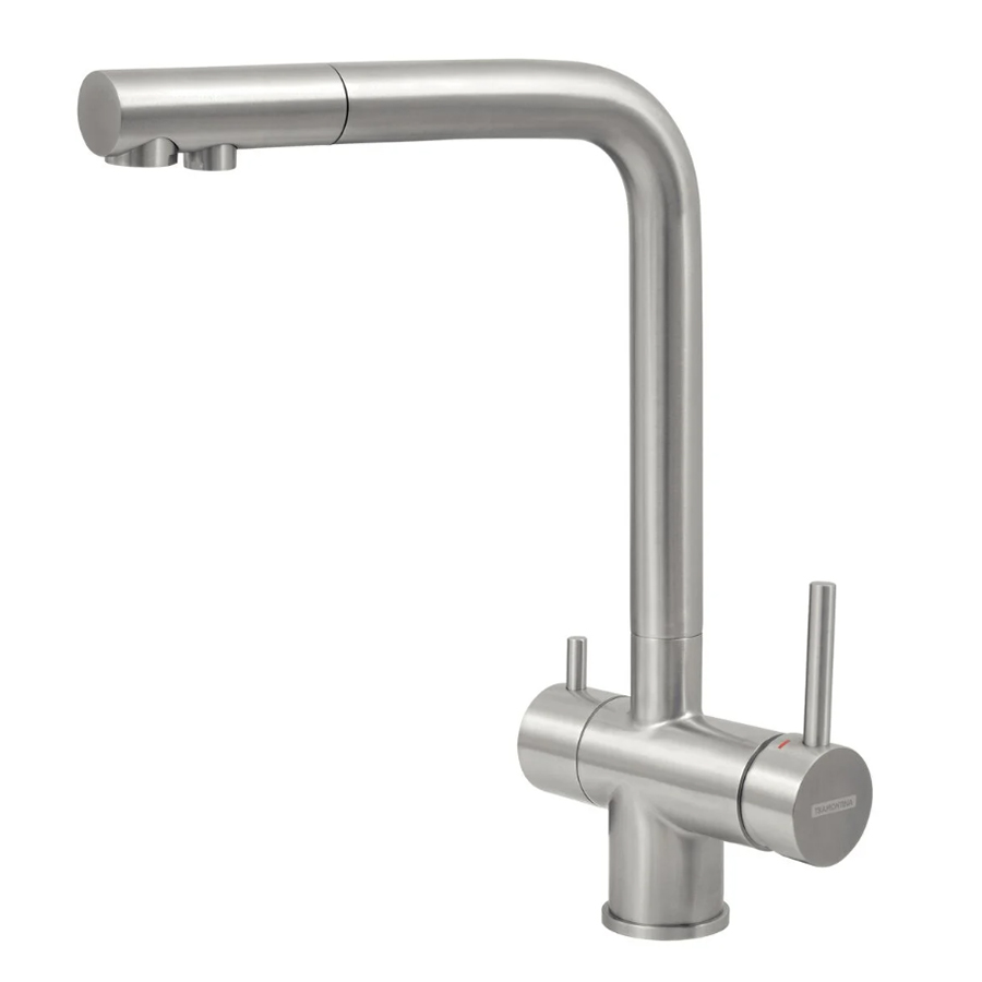 - MEZCLADOR MONOCOMANDO MONDE FILTER PLUS, EN ACERO INOX. CON FILTRO 3M (desc)