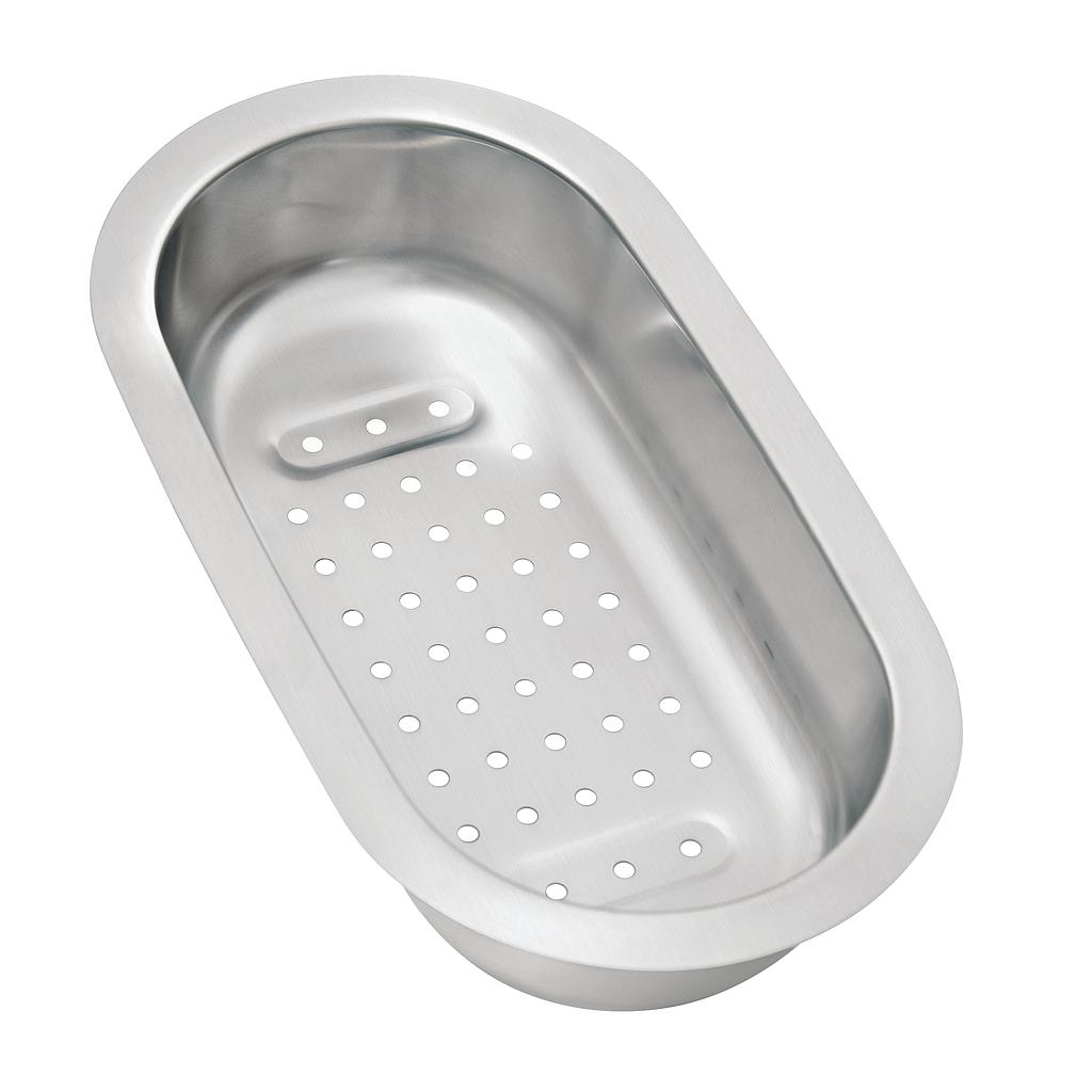 CESTA PERFORADA, EN ACERO INOX., PARA CUBA Y TABLA AUXILIAR