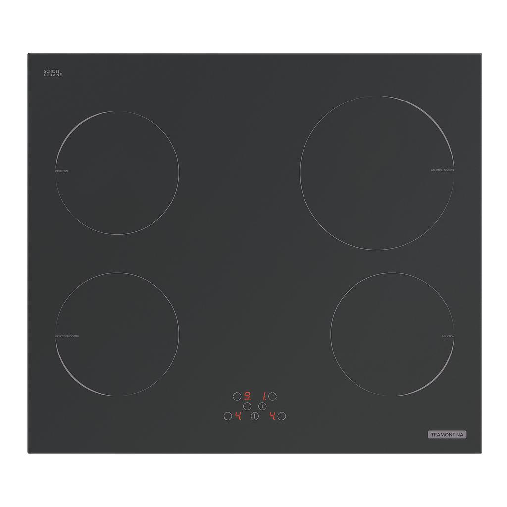 - PLACA DE COCCION POR INDUCCION NEW SQUARE TOUCH B 4EI 60, PRIME, EN VIDRIO TEMPLADO, 60X50 CM