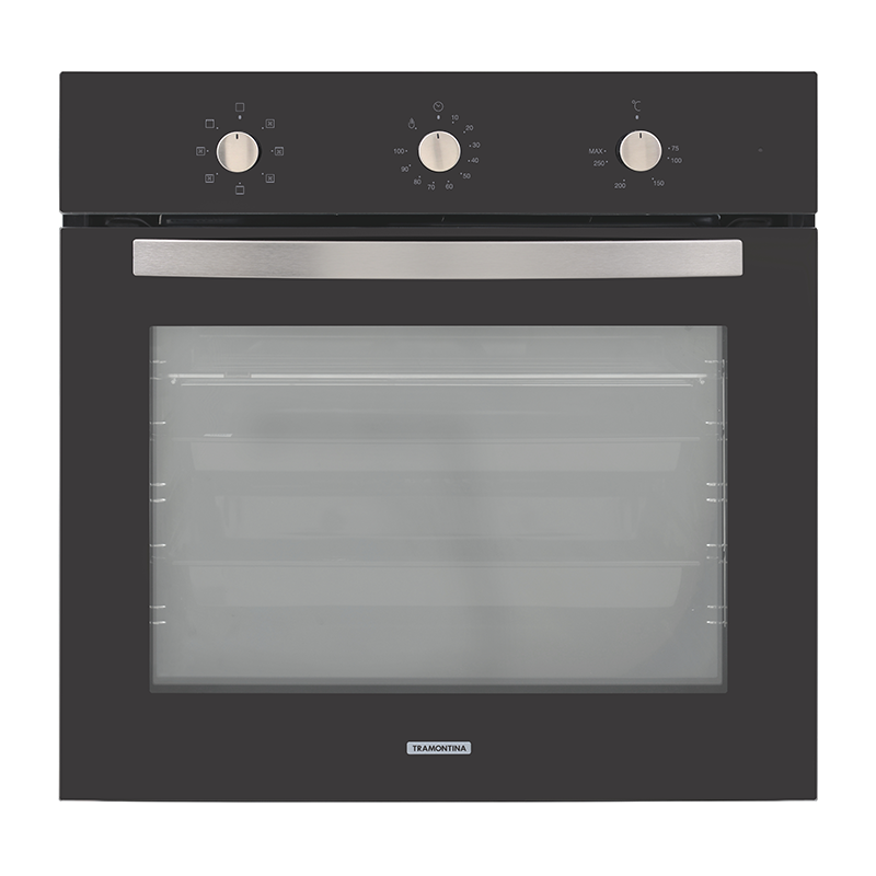 - HORNO ELECTRICO DE EMPOTRAR NEW GLASS COOK BLACK 60 F7, PERFECTA, CON 7 FUNCIONES, EN VIDRIO TEMPLADO, 71 L