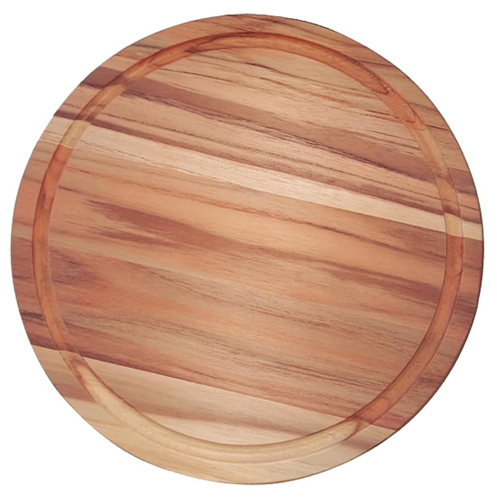 PLATO DE MADERA  Ø23 CM. CHURRASCO