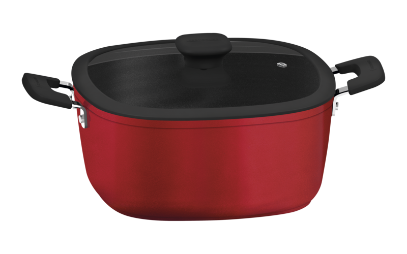 CACEROLA ANTIADHERENTE 5,7 L. 26 CM. REFINATTA RED