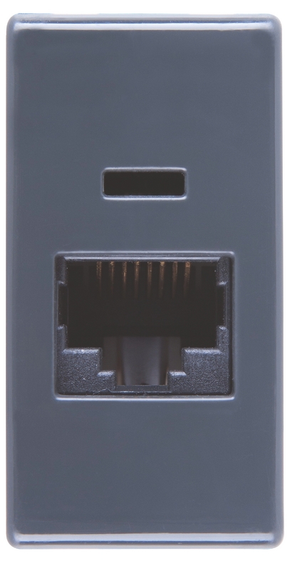 MODULO TOMA TELEFONO RJ11 TELEFONO GRAFITO