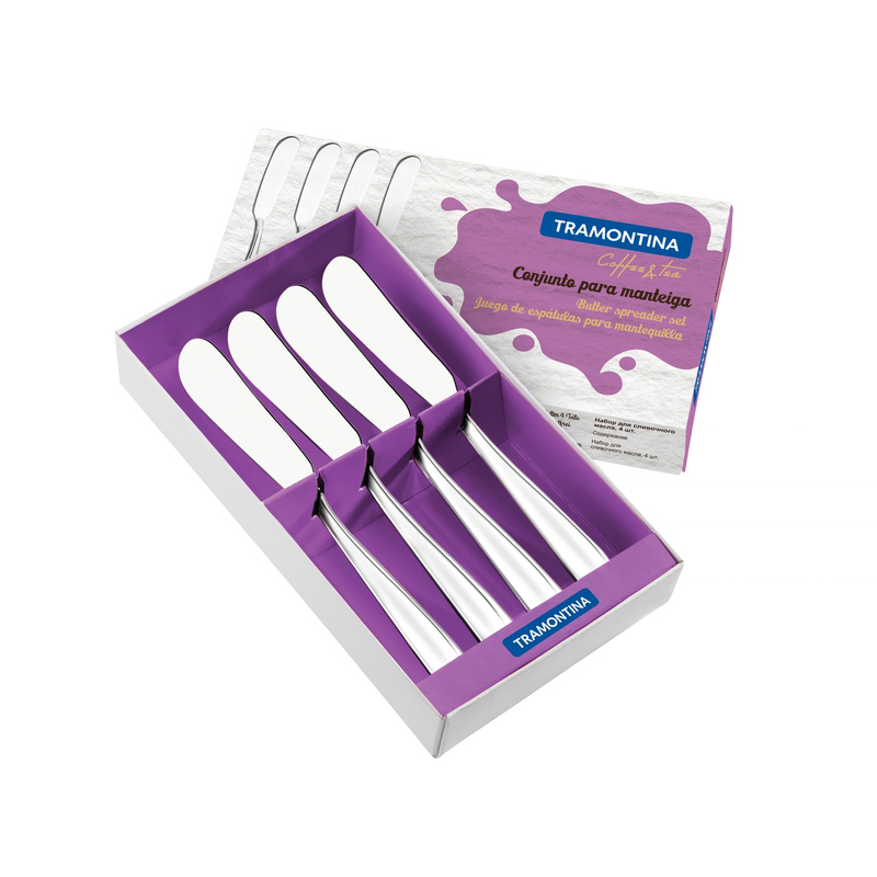 JUEGO DE ESPATULA PARA MANTEQUILLA EN ACERO INOXIDABLE 4 PIEZAS LAGUNA