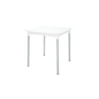 MESA DIANA EN POLIPROPILENO BLANCO CON PATAS DE ALUMINIO ANODIZADO