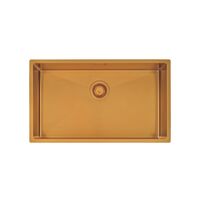 CUBETA QUADRUM GOLD 70X40 EN ACERO INOXIDABLE 