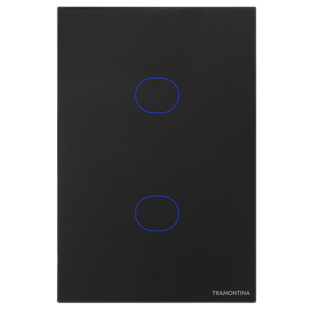 INTERRUPTOR TOUCH 2 CH SMART NEGRO