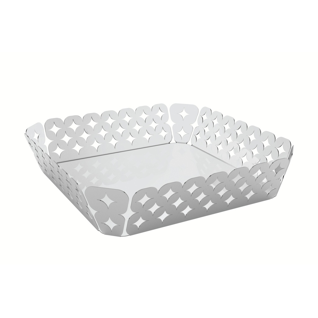 CESTO CUADRADO EN ACERO INOXIDABLE 22 CM. LUCE