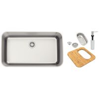 CUBETA DORA 70BL R6, EN ACERO INOX., DE EMPOTRAR, 70X40 CM., CON ACCESORIOS