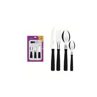 JUEGO DE CUBIERTOS NEGROS 25 PIEZAS NEW KOLOR