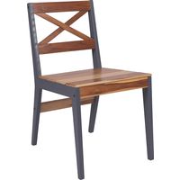 SILLA DE MADERA TECA Y TAUARI CON REVESTIMIENTO BARNIZADO - MISTRAL