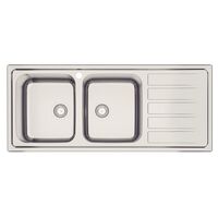 LAVAPLATOS MAREA 2C PLUS, PRIME, DE EMPOTRAR, EN ACERO INOX., 116X50 CM.