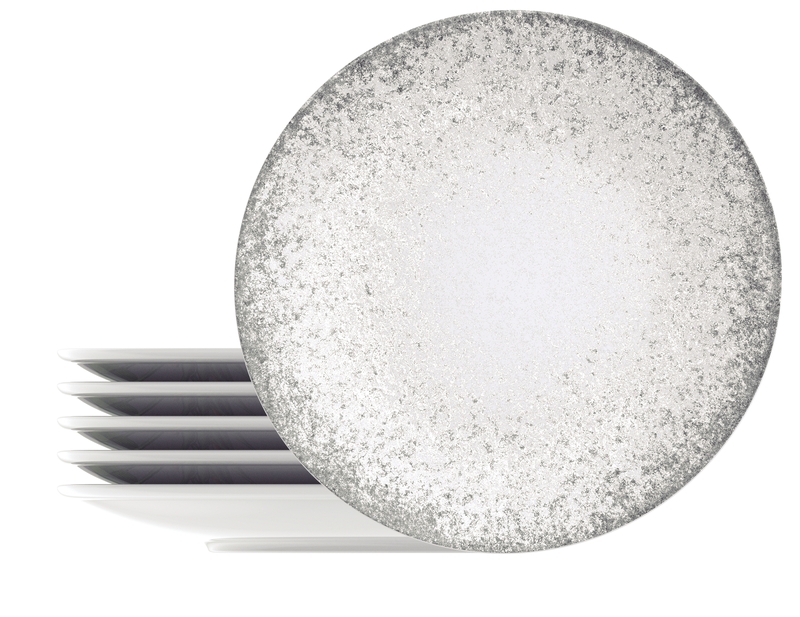 JUEGO DE PLATOS RASOS DE PORCELANA Ø28CM. 6 PIEZAS CAMILA