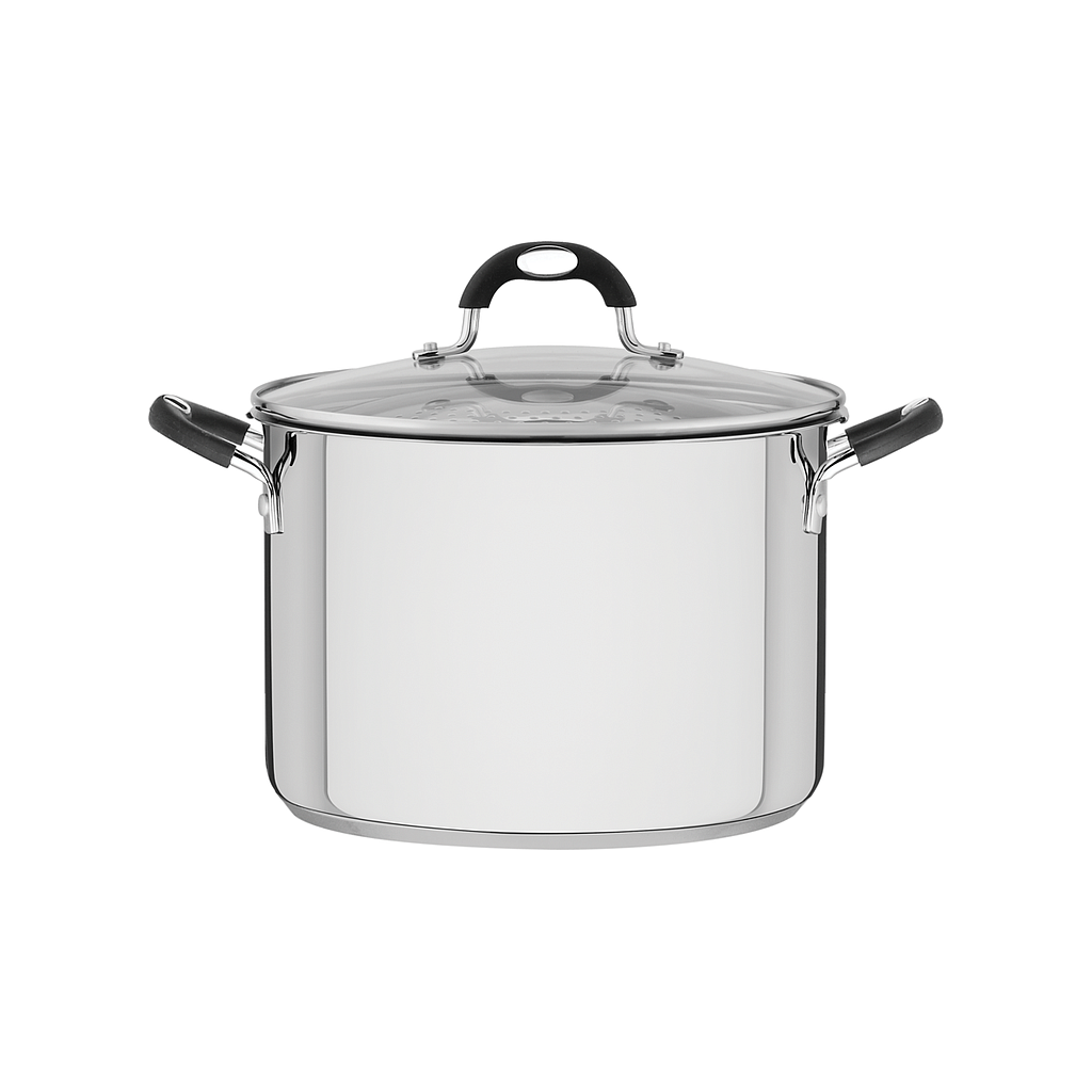 OLLA PARA SPAGHETTI EN ACERO INOXIDABLE FONDO TRIPLE 6,1 L. Ø 24 CM. SOLAR SILICONE