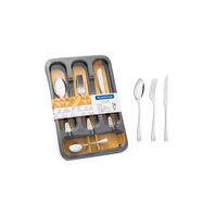 JUEGO DE CUBIERTOS EN ACERO INOXIDABLE 24 PIEZAS HAVANA + ORGANIZADOR