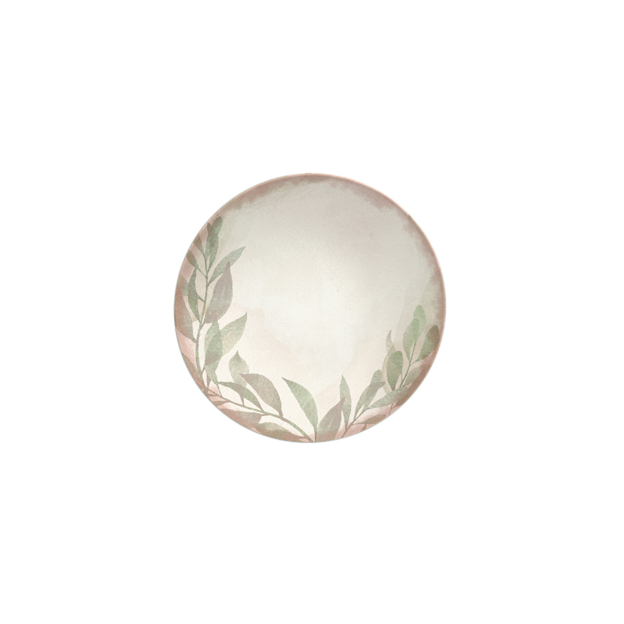 PLATO PARA PAN 21 CM. EN PORCELANA NATUR