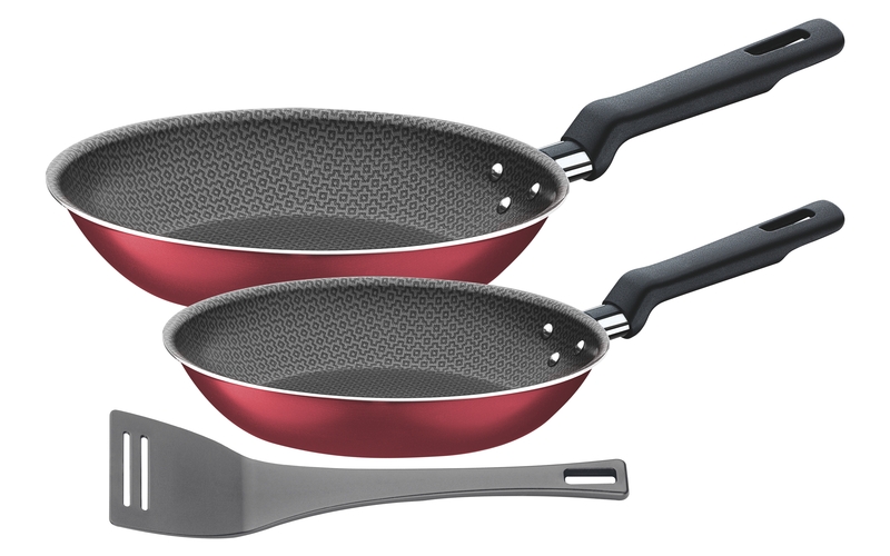 JUEGO DE SARTENES ANTIADHERENTES 3 PIEZAS LORETO