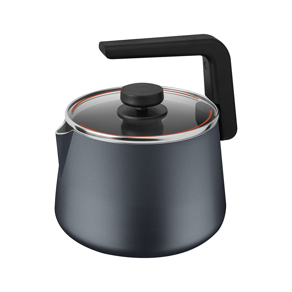 TETERA ANTIADHERENTE 2,3 L. Ø 19CM. AZUL MARINO