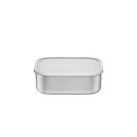 POTE CUADRADO EN ACERO INOXIDABLE CON TAPA Ø 19 CM. 2,12 L. FREEZINOX