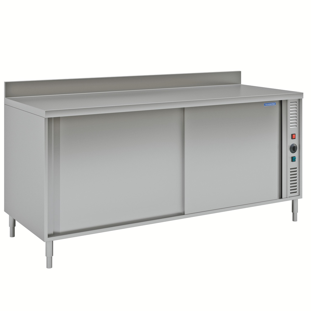 MESA CALIENTE C/ RESPALDO Y PUERTAS