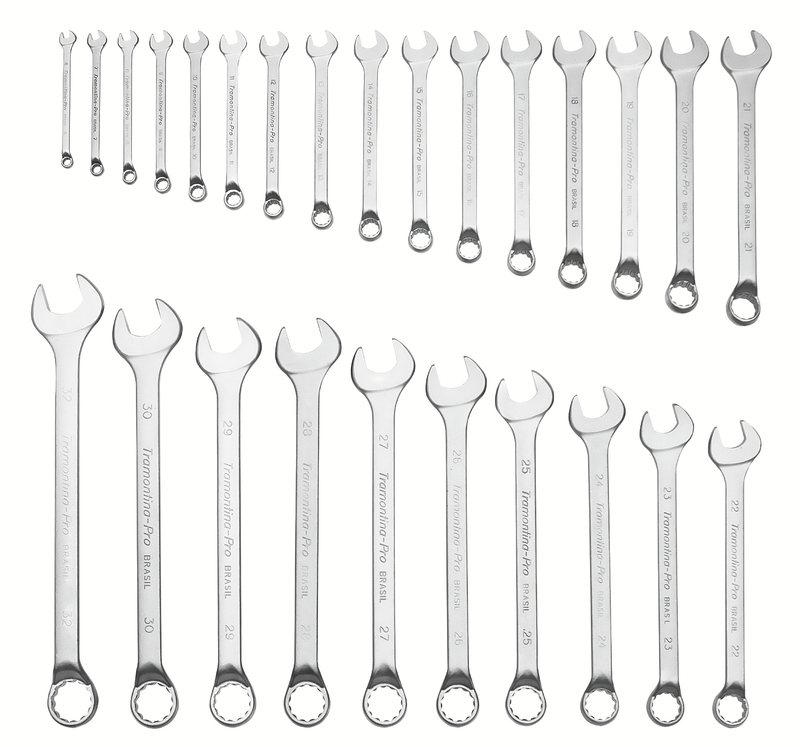 JUEGO DE LLAVES COMBINADAS 26 PIEZAS TRAMONTINA PRO EN MILIMETROS