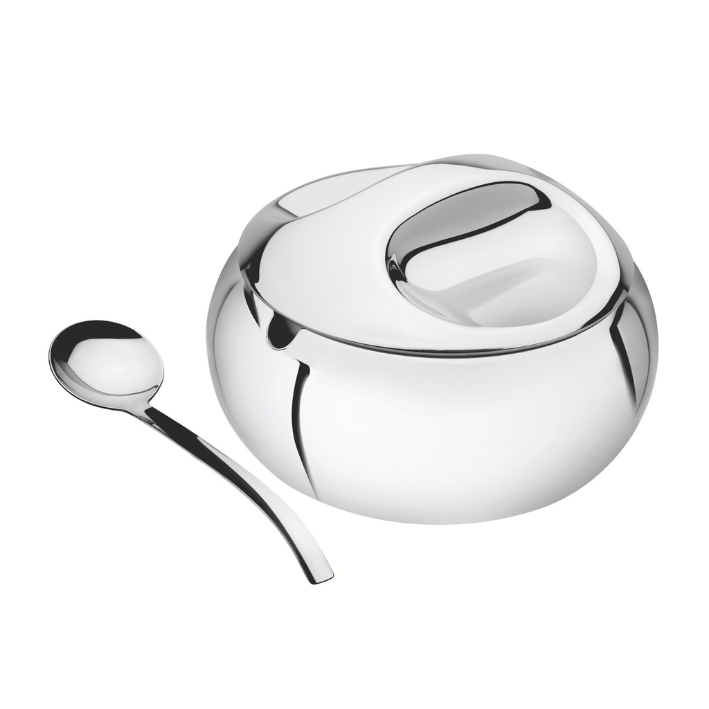 AZUCARERO CON CUCHARA DE 1.1 LITROS EN ACERO INOXIDABLE SERVICE