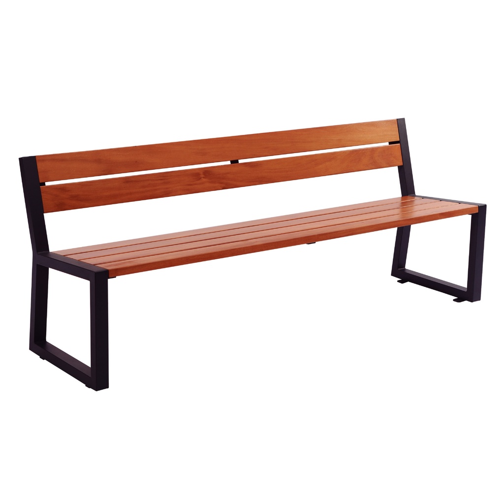 Banco de Madera Tramontina Urban Highline en Madera Garapeira con Acabado Ecoclear y Respaldo 3 Lugares