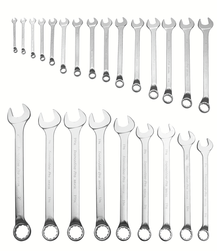 JUEGO DE LLAVES COMBINADAS EN PULGADAS 25 PIEZAS PRO