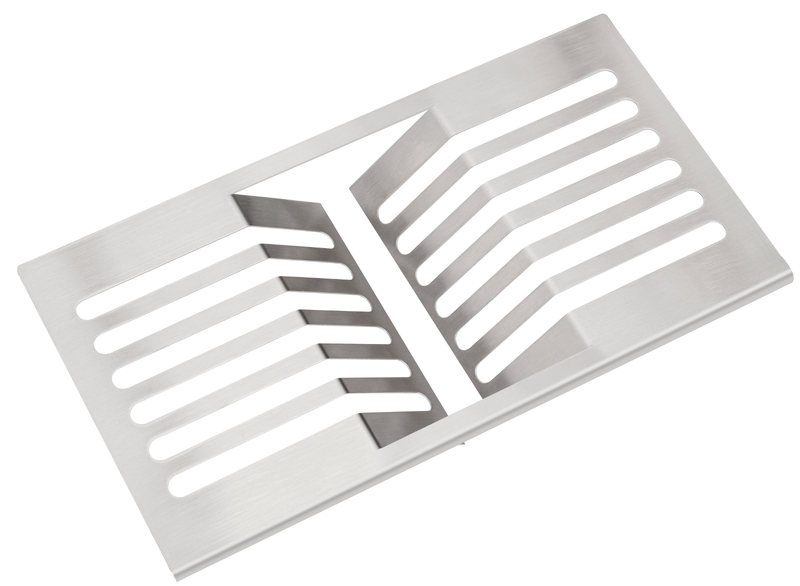 ESCURRIDOR DE PLATOS, FLUSH, INOX 30 CM PARA CANALES HUMEDOS