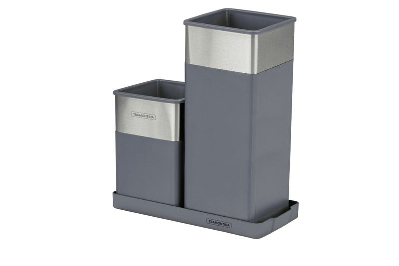 ORGANIZADOR MULTIUSO ACERO INOXIDABLE 2 PIEZAS