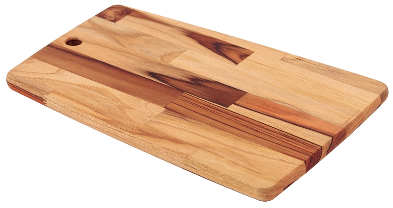TABLA RECTANGULAR  KITCHEN EN MADERA TECA 40X28 CM