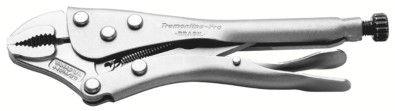 PINZA PRESION MORDIENTE CURVO 10