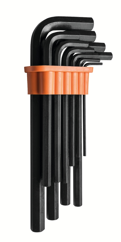 JUEGO DE LLAVES HEXAGONALES LARGAS 10 PZS